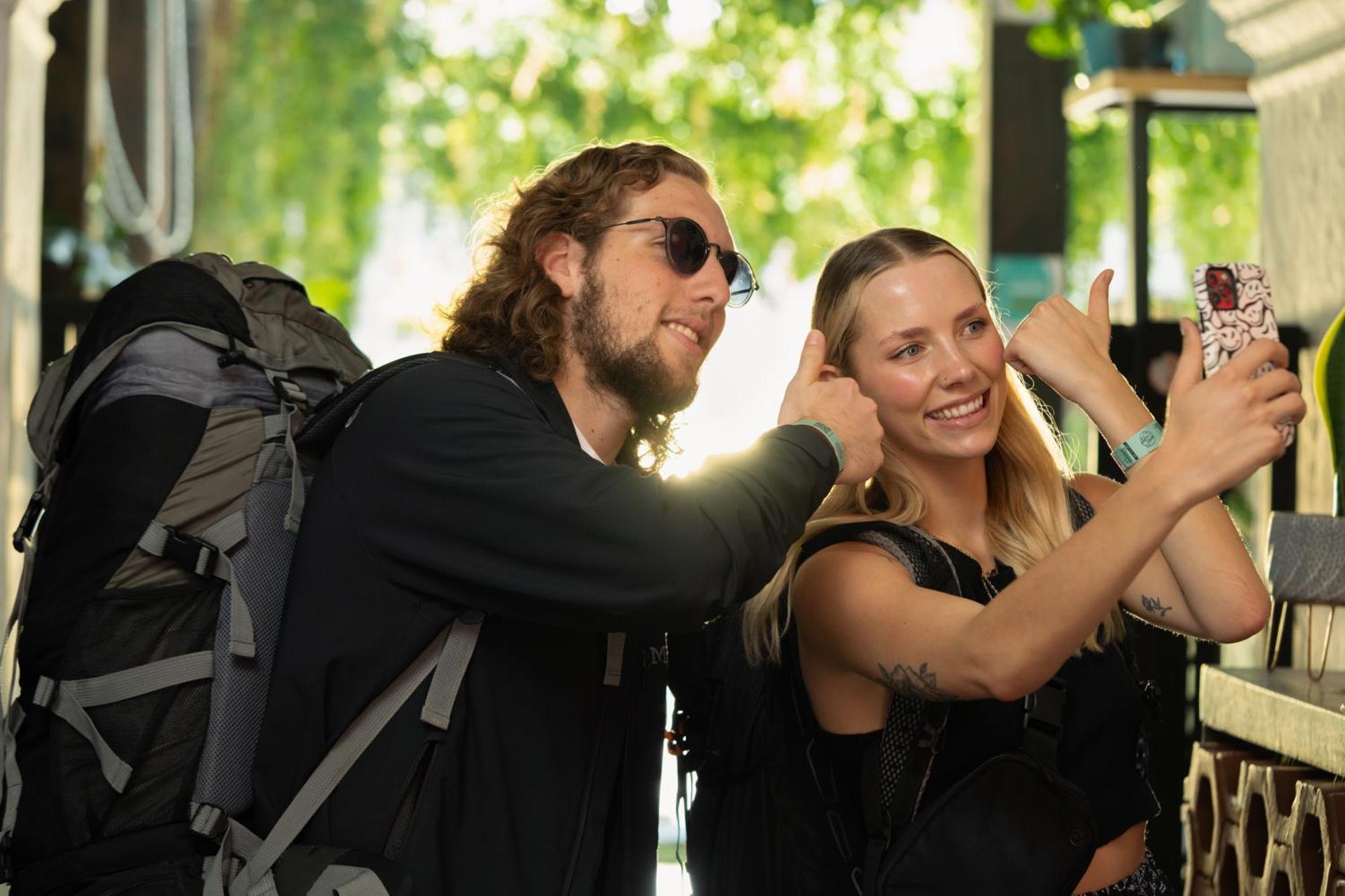 Adra Hostel Antigua Buitenkant foto Selfie